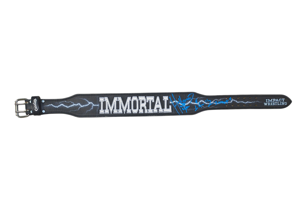 Black Immortal Cardillo Weight Belt Signed