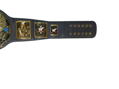 Stone Cold Signed WWF Figures Inc. Attitude Era Replica Title Belt