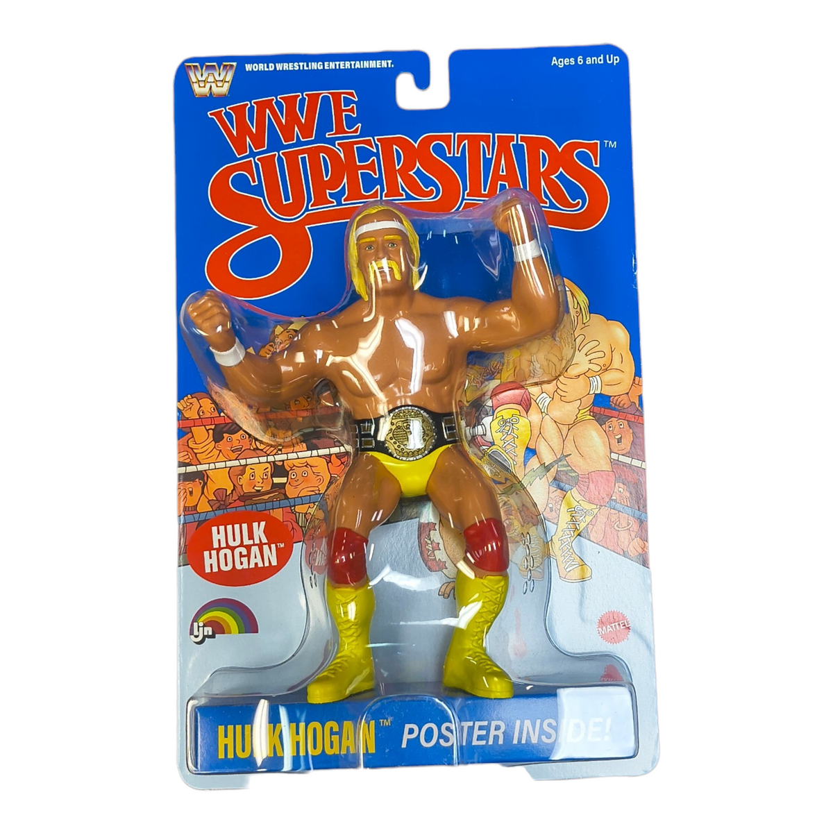 WWE SuperStars Hulk Hogan Action Figure Blue Card