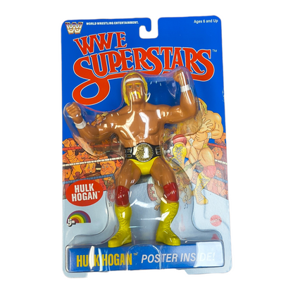 WWE SuperStars Hulk Hogan Action Figure Blue Card