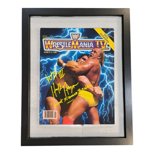 WrestleMania IV Signed Program