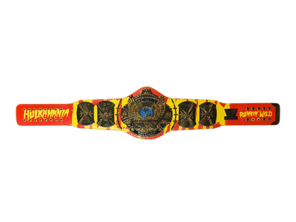 Signed Custom Red and Yellow Winged Eagle Replica Title Belt