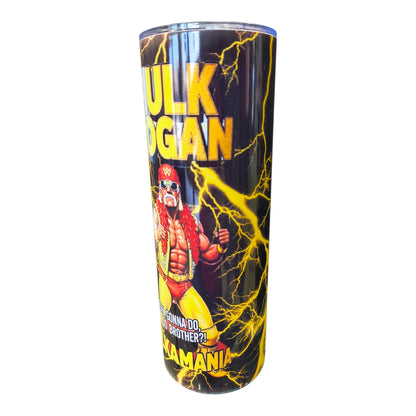 Hulk Hogan Lightning 20oz Skinny Aluminum Tumbler