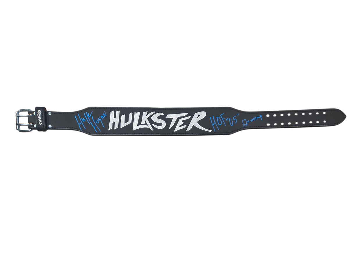 Black Hulkster Cardillo Weight Belt Signed