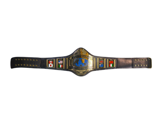 Brass WWF 1986 Single Plated Replica Title Belt UNSIGNED