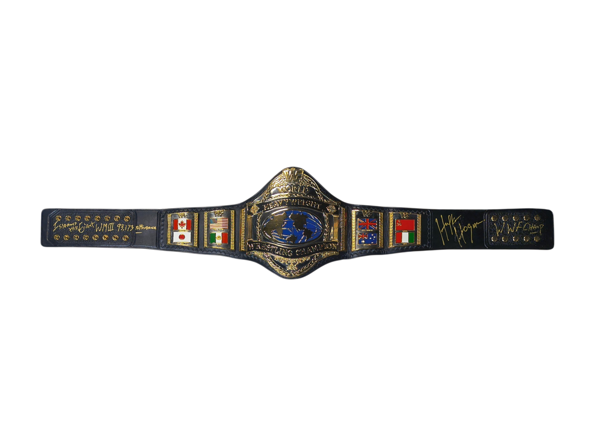 Signed 1986 Replica Title Belt