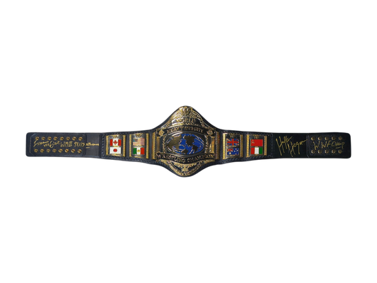 Signed 1986 Replica Title Belt