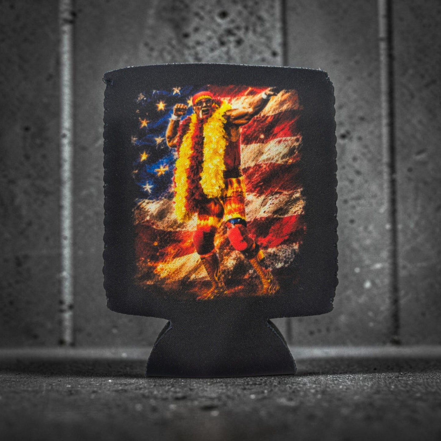 Bow N Arrow Flag Art Can Koozie