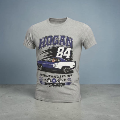 Gray Hogan 84 American Muscle Edition Adult T-Shirt