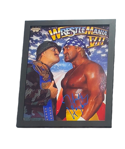 WrestleMania Seargent Slaughter Signed 16x20 Poster