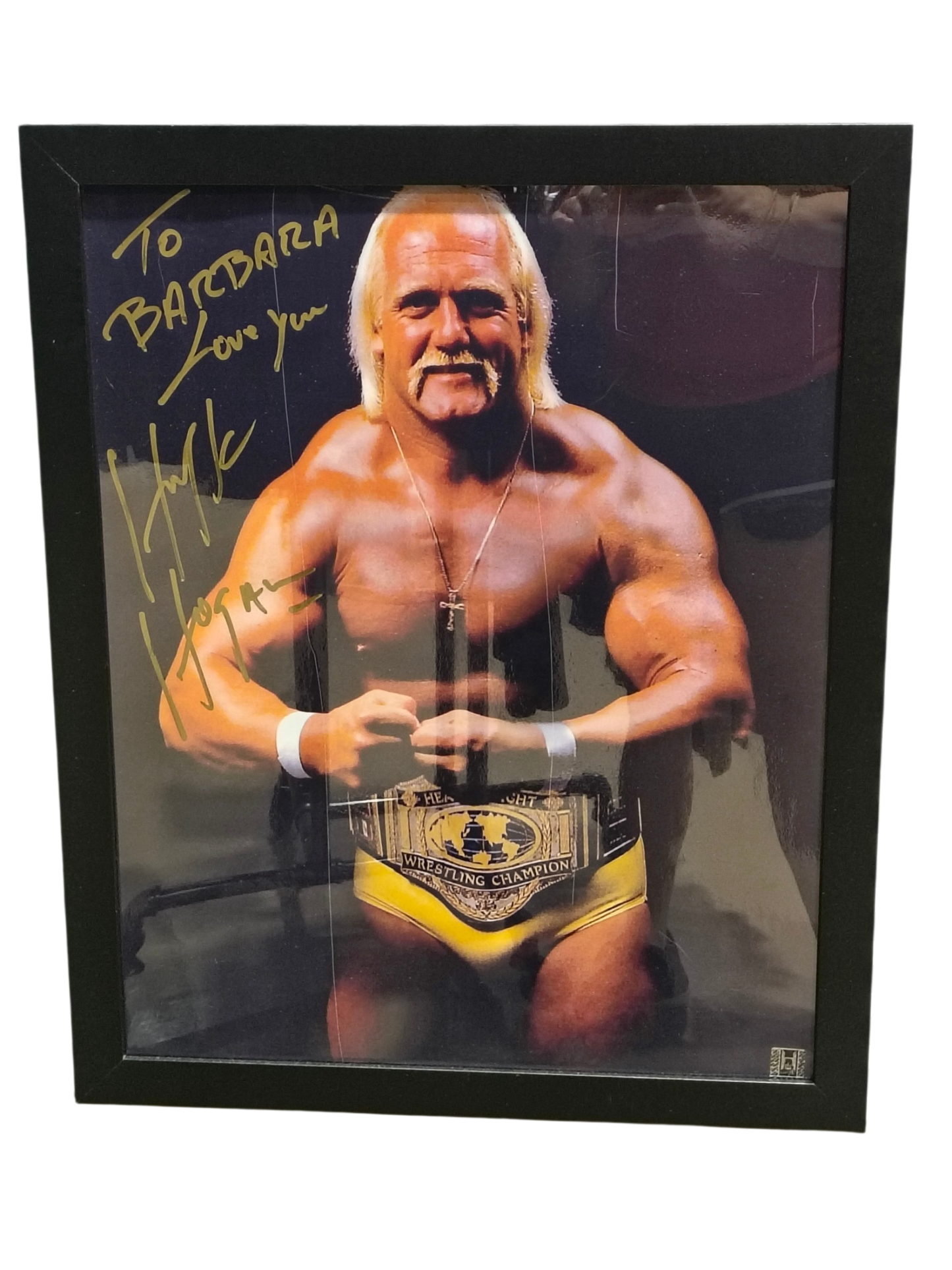 To Barbara Hulk Hogan Signed 16x20 Poster
