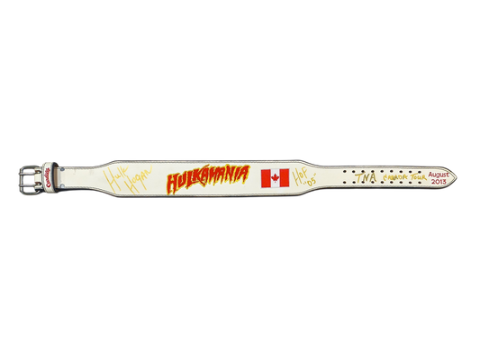 White Hulkamania Canada Cardillo Weight Belt Signed
