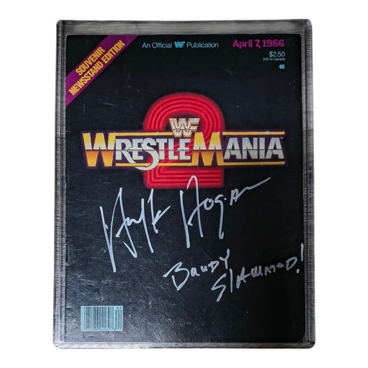 WrestleMania II Signed Program