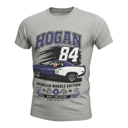 Gray Hogan 84 American Muscle Edition Adult T-Shirt