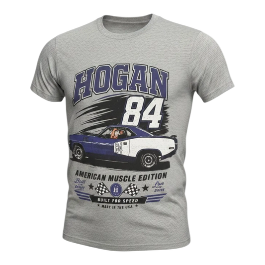 Gray Hogan 84 American Muscle Edition Adult T-Shirt