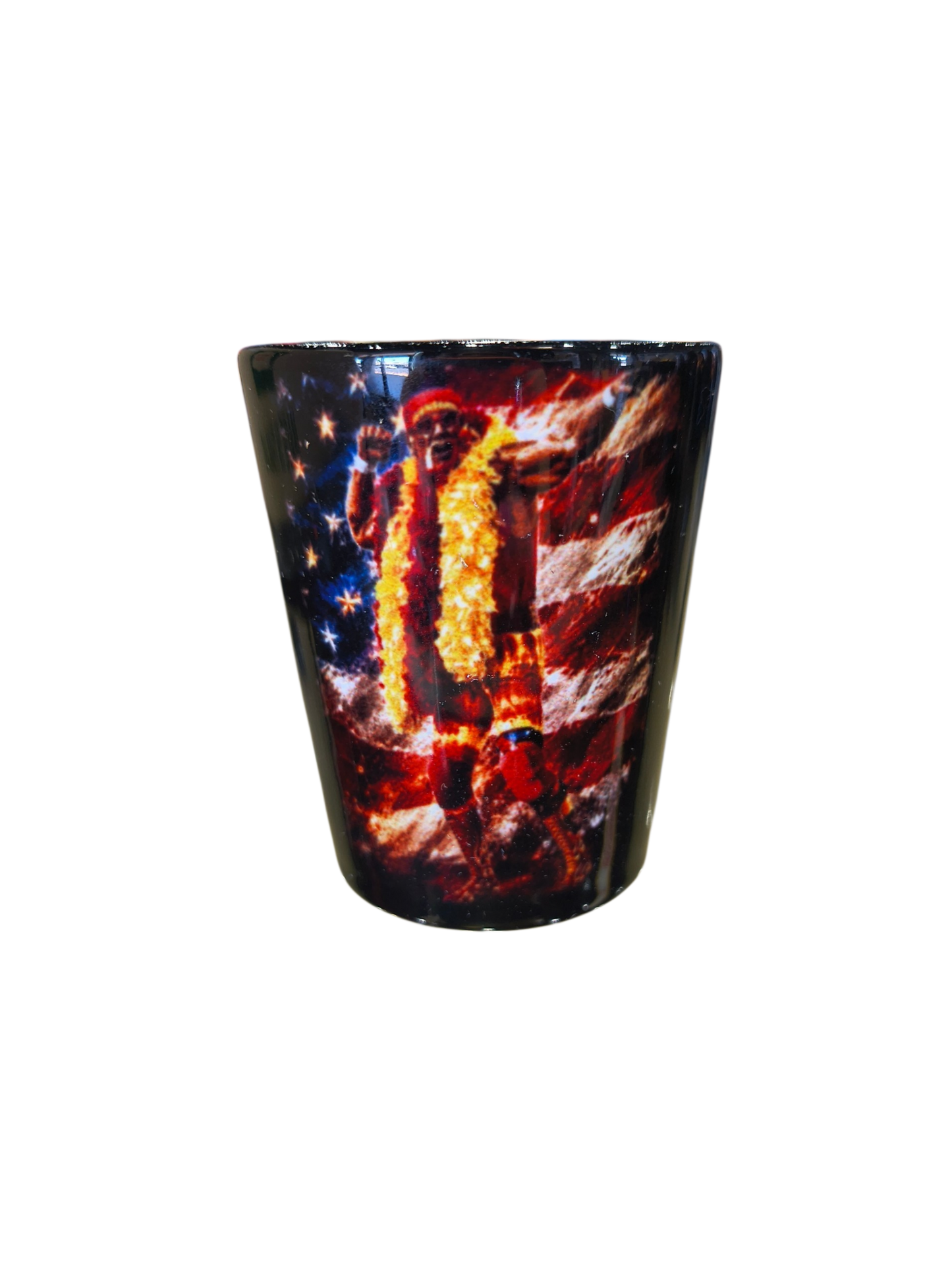 Bow N Arrow Flag Art Shot Glass