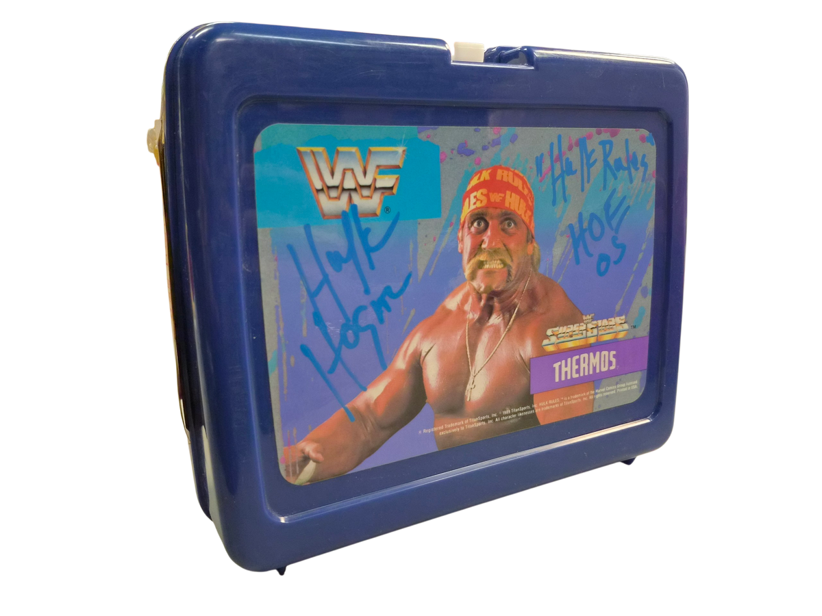 Hulk Hogan Signed Vintage Thermos Lunch Box