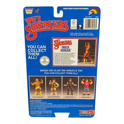 WWE SuperStars Hulk Hogan Action Figure Blue Card