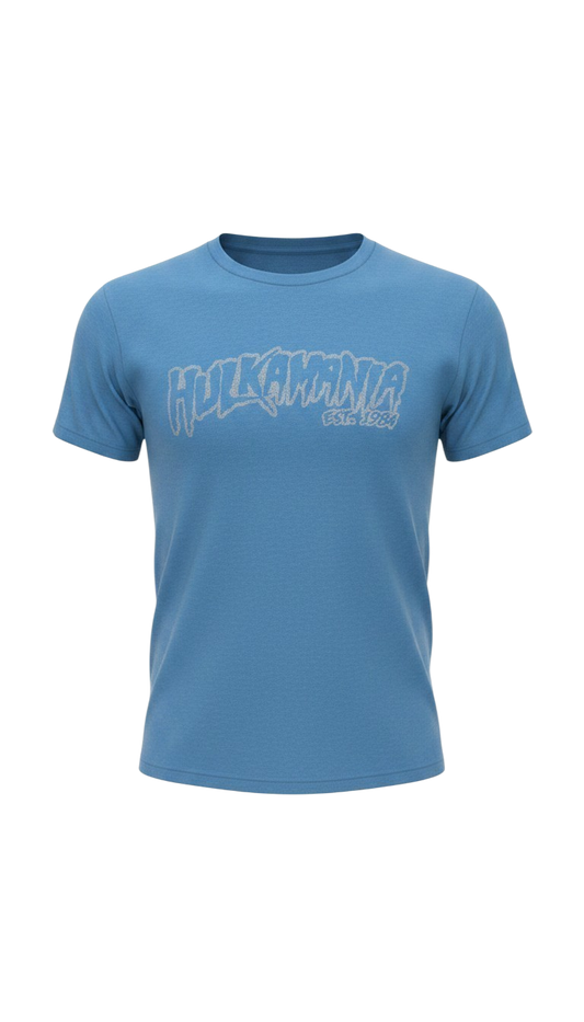 Sky Blue Reflective Hulkamania Adult T-Shirt