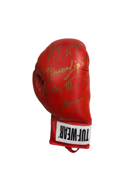 Signed Tuf-Wear Boxing Glove - Gold Signature