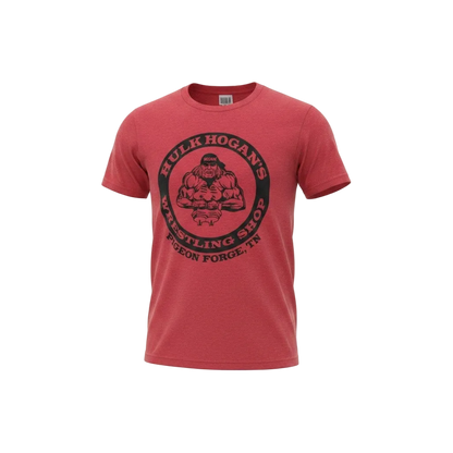 Red HBS Circle Crab Adult T-Shirt