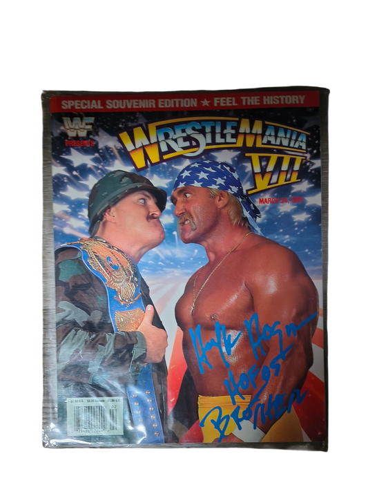 WrestleMania VII Signed Program