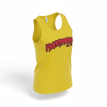 Mens Yellow Hulkamania Tank Top