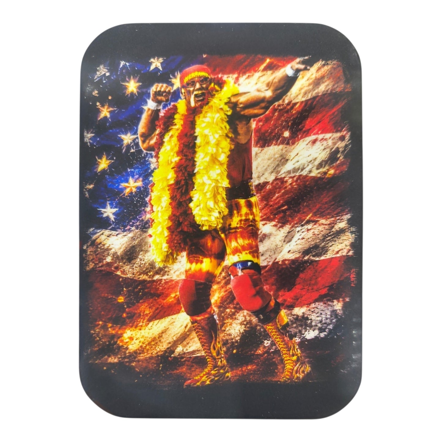 Flat Magnet Matte Bow N Arrow Flag Art