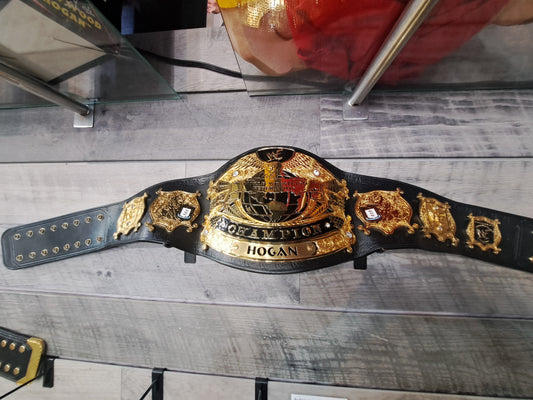 24kt Gold Plated Hulk Hogan Undisputed World Heavyweight Championship UNSIGNED Replica Title Belt