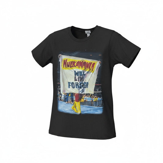 Black Hulkamania Will Live Forever Adult T-Shirt