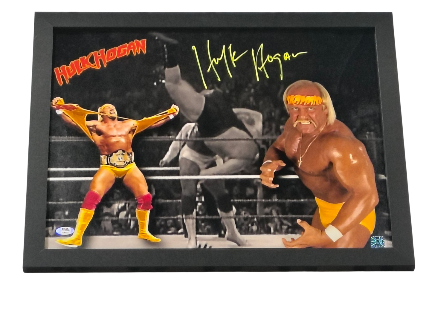 Hulk Hogan Collage Andre Slam Signed 16x20 Poster