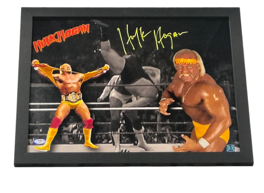Hulk Hogan Collage Andre Slam Signed 16x20 Poster