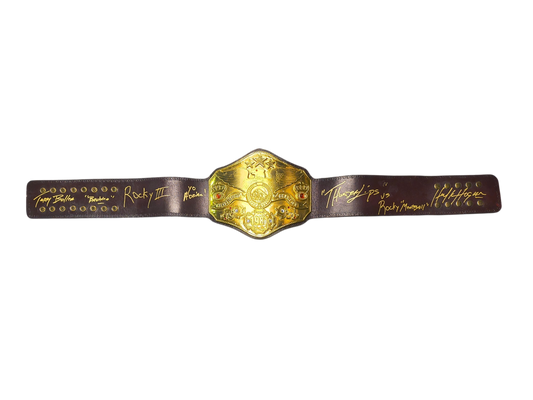 Signed 1981 Rocky Replica Title Belt