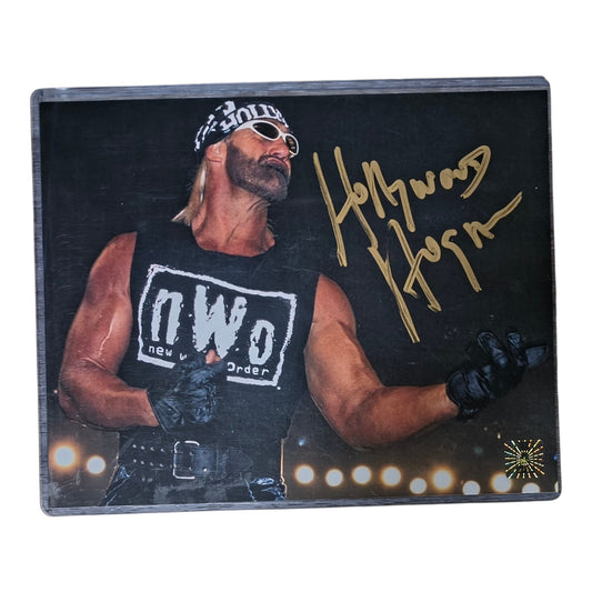 Hollywood Hogan Guitar Pose Signed 8x10 Photo