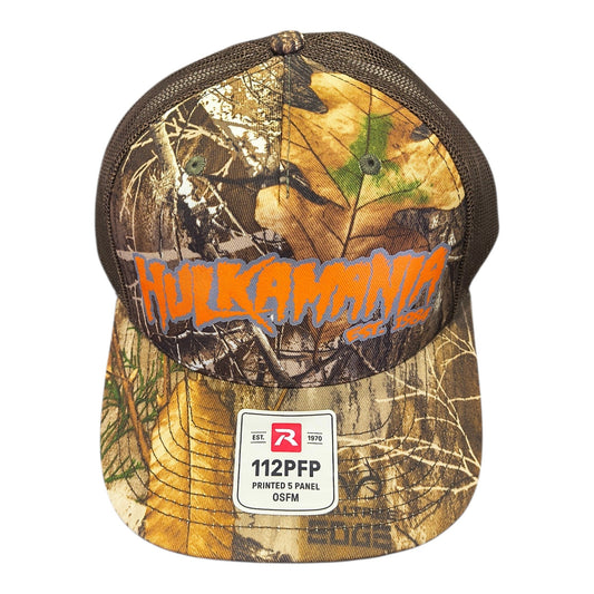 Richardson RealTree Camo/Brown Hulkamania Orange Trucker Hat