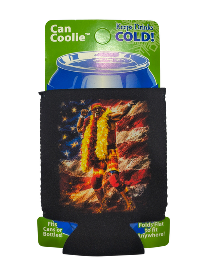 Bow N Arrow Flag Art Can Koozie