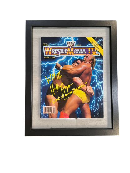 WrestleMania IV Signed Program