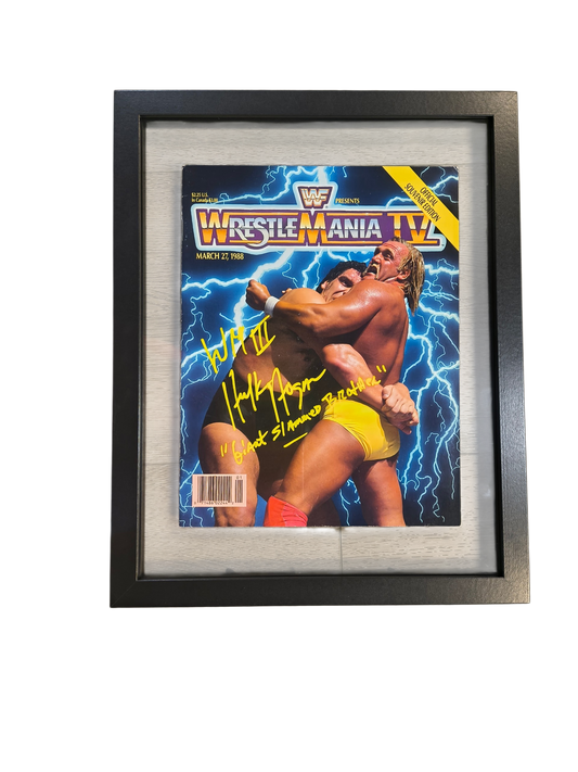 WrestleMania IV Signed Program
