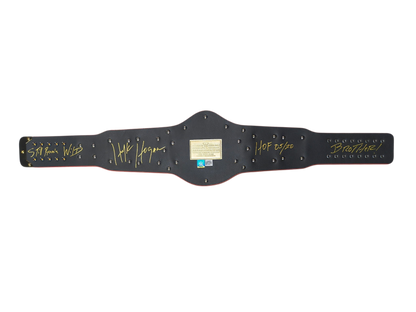 Signed Custom Red and Yellow Winged Eagle Replica Title Belt