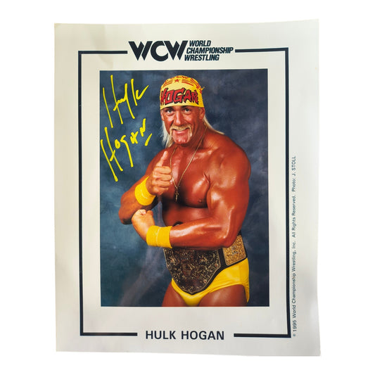 Consignment - SR WCW Hulk Hogan 1995 Original Promo Signed