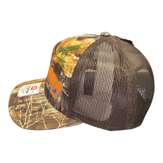 Richardson RealTree Camo/Brown Hulkamania Orange Trucker Hat