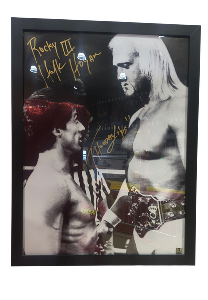 Thunderlips Hulk Hogan Rocky lll Signed 18x24 Poster
