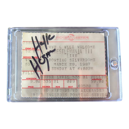 Consignment SR - Original WrestleMania III Ticket Signed