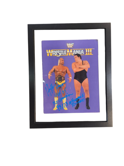 WrestleMania III Signed Program