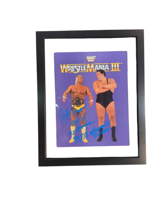 WrestleMania III Signed Program