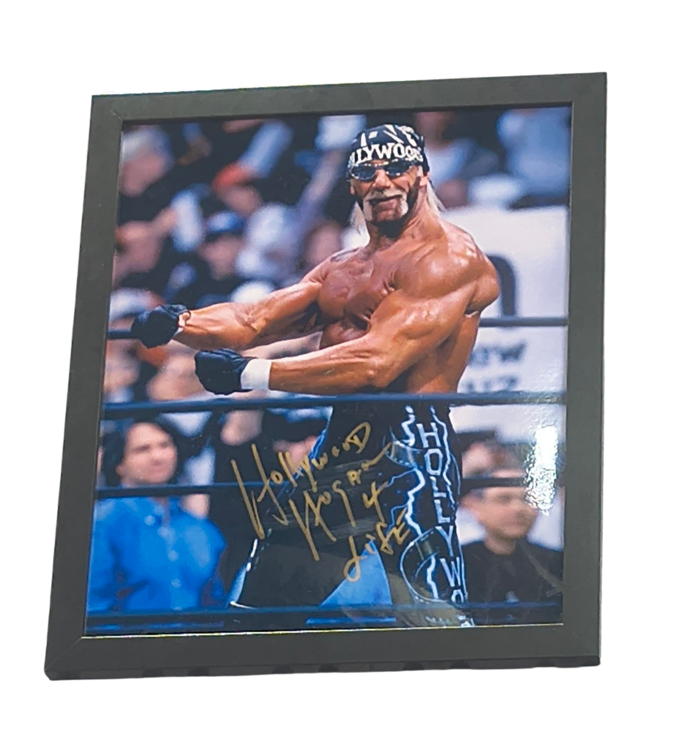 Hollywood Hogan Side Flex Signed 16x20 Poster