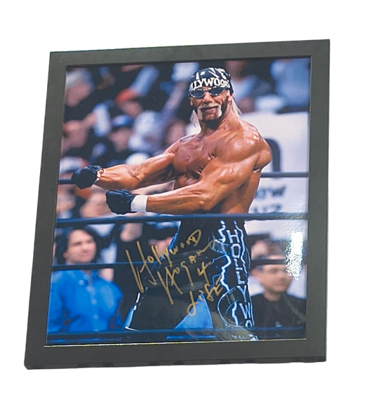 Hollywood Hogan Side Flex Signed 16x20 Poster