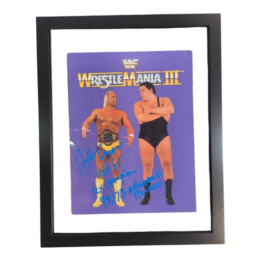 WrestleMania III Signed Program
