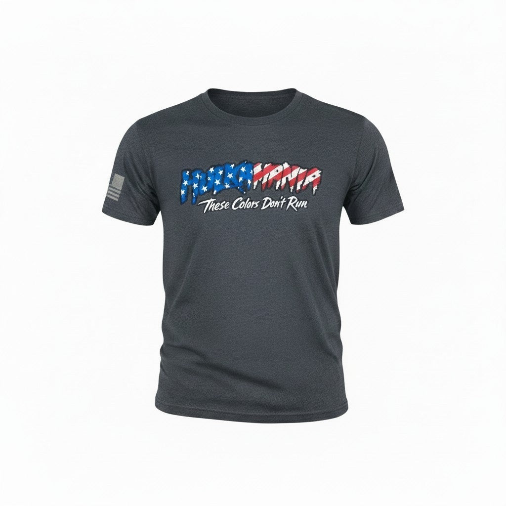 Gray Flag Hulkamania These Colors Don't Run Adult T-Shirt