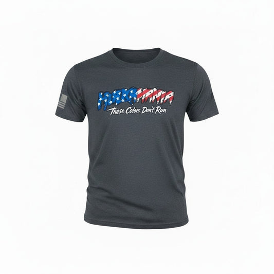 Gray Flag Hulkamania These Colors Don't Run Adult T-Shirt